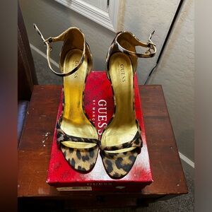 Guess leopard heels